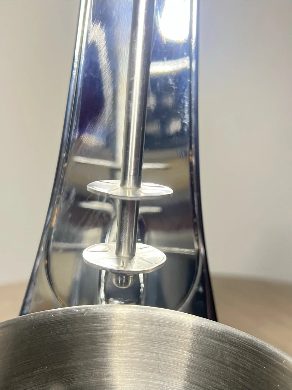 OSTER Chrome Metal Milkshake Milk Shake Maker Blender Model 6627 w/ Cup - Works!